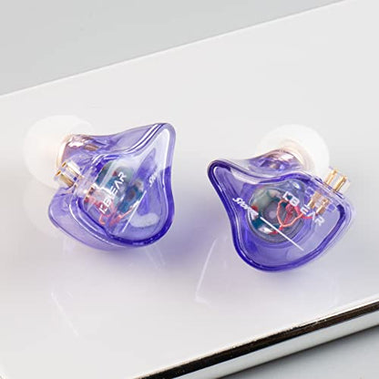 keephifi KBEAR Storm in Ears for Musicians Singers Audiophile Headphone in Ear Monitor Headphone 10mm Strong Magnetic Dynamic Driver Earbuds (Purple, USB C with Mic) - color: Purple
