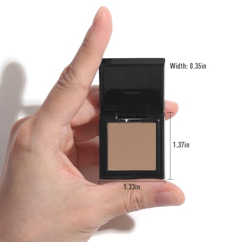 UCANBE Caramel Brown Single Eyeshadow Palette, Mini Matte Eye Shadow Powder, Highly Pigmented Professional Long-Lasting Waterproof Makeup Pallet for Daily Wear, Natural Looks & Smokey Eyes - color: 23 Caramel Brown