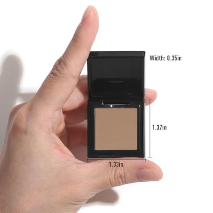 UCANBE Caramel Brown Single Eyeshadow Palette, Mini Matte Eye Shadow Powder, Highly Pigmented Professional Long-Lasting Waterproof Makeup Pallet for Daily Wear, Natural Looks & Smokey Eyes - color: 23 Caramel Brown