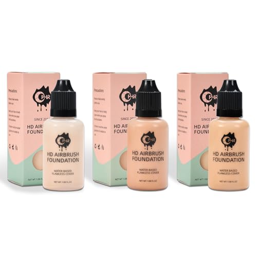 OPHIR Airbrush Foundation Set, 3 Fair Shades Makeup Colors - color: Fair-3 Colors