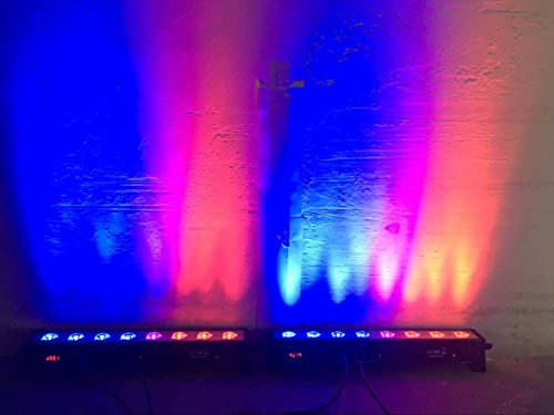 LED Par bar wall wash Stage Light,SENLAN 8pcsX3W RGB 3-in-1 LED and Full Aluminum House of 7 Modes DMX512 for Disco/Party/Theater
