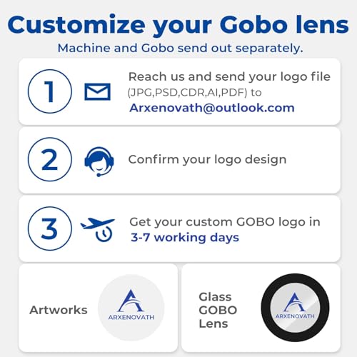 90W GOBO Logo Projector for Business, IP67 Waterproof | Custom GOBO Display, Remote Control, IP67 Waterproof, Rust Resistant Housing, Stores, Hotels & Events