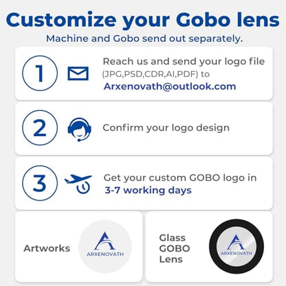 90W GOBO Logo Projector for Business, IP67 Waterproof | Custom GOBO Display, Remote Control, IP67 Waterproof, Rust Resistant Housing, Stores, Hotels & Events