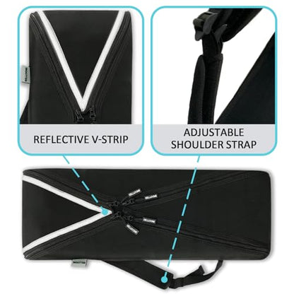 Electronic Keyboard Bag Piano Dust Cover Bag with Adjustable Straps Easy to Carry - size: 49 key：35.8*11.8*3.5