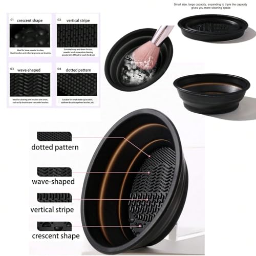 HGHDBT 51Pcs Black Makeup Brushes Set Professional Makeup Kit Multi-functional Makeup Tool Set with Facial Makeup Accessories, Foundation Makeup Brush Kit Eye and Face Make up Brushes & Tools - color: Black 51pcs
