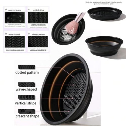 HGHDBT 51Pcs Black Makeup Brushes Set Professional Makeup Kit Multi-functional Makeup Tool Set with Facial Makeup Accessories, Foundation Makeup Brush Kit Eye and Face Make up Brushes & Tools - color: Black 51pcs