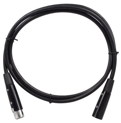 Rockville RDX5M5 5' 5-Pin DMX Lighting Cable, Female to Male, 100% OFC | Copper Conductors, Nickel Plated, 120 Ohm, XLR Connectors, Strain Relief, Hi-Density Braided Shield, EMI/RFI Rejection - size: 5 Foot