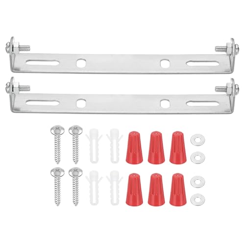 PATIKIL 130mm (5.1") Universal Light Fixture Mounting Bracket Kit, 2 Set Light Crossbar Ceiling Light Plate with Screw for Wall Lights Ceiling Lighting Pendant Chandelier - size: 130mm (5.1")