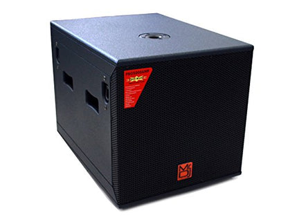 Mr. Dj PRO5000AMP 15" 5000W Professional Series Active/Pre Amplified Subwoofer