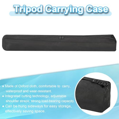 PATIKIL Tripod Carrying Case Oxford Cloth 39.37"x5.12" Black 2Pcs | Padded Tripod Bag with Handles for Light Stands Tripod Photography Accessories - size: 39.37"x5.12"