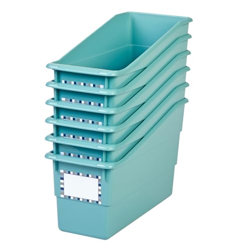 Really Good Stuff Durable Book & Binder Holder, 6-Pack, Water - color: Water