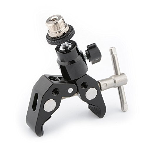 CAMVATE Crab Clamp Articulated 1/4 Mini Ball Head for Microphones - 1465 (Pack of 4) - size: Mini (Pack of 4)
