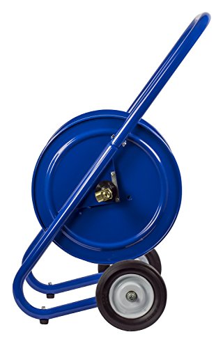 Coxreels 117-3-200-DM Hand Crank Dolly Hose Mount | Water Hose Cart with Wheels | Industrial Water Hose Reel Cart | Mobile Reel for Garden Hose | Fits 3/8'' x 200' Hose | 21” x 19” x 36.25” - size: 3/8" x 200'
