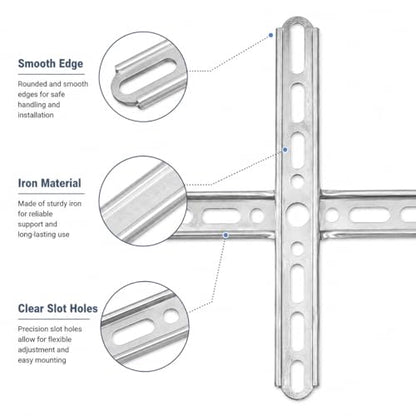 Ceiling Light Mounting Bracket Crossbar Metal Lamp Fixture 7.08In Cross Hanging Board Wall Mount Plate for Canopy Chandelier Light