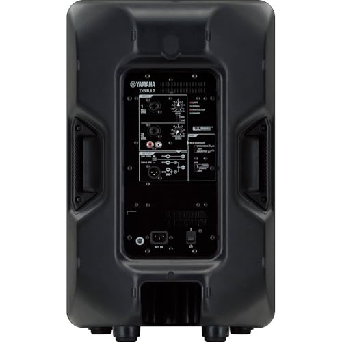 Yamaha DBR12 Pair of 12-Inch 1,000W Powered Loudspeakers Bundle — 131 dB SPL + FIR-X Tuning + D-Contour FOH/Monitor Switch for Mobile DJ, Wedding, Live Band, House of Worship