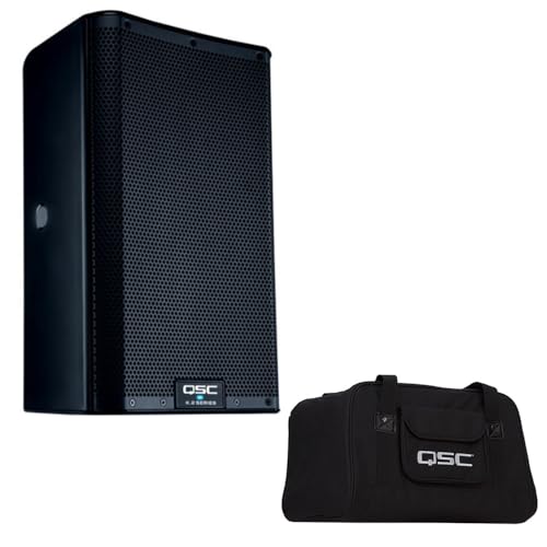 QSC K10.2 Active 10" Powered 2000 Watt PA Loudspeaker Bundle with QSC K10 Tote Soft Tote Bag