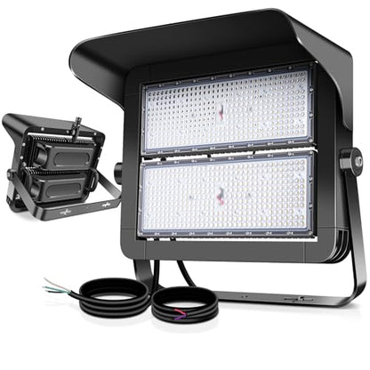 75000LM Dimmable Led Stadium Flood Light 3000W Equivalent | Super Bright 0-500w Led Arena Lights 100-277v 5000k Yoke Pole Mount Ip66 Waterproof Outdoor Commercial Extra Large Light - size: Extra Large/500/Dimmable