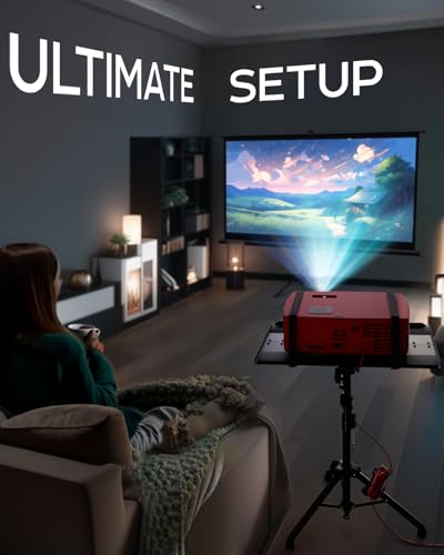 Projector Stand Tripod, Tall Floor Stand, Adjustable Height 27" to 62"