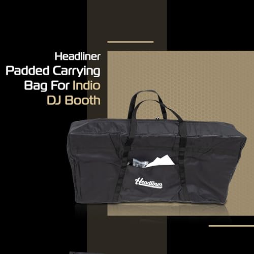 Headliner Padded Carrying Bag for Indio DJ Booth - Premium Carry on Bag with Large Outside Pockets, Padded Protection, and Lightweight Design - Safeguard Your DJ Equipment on the Go - style: Premium Carrying Bag