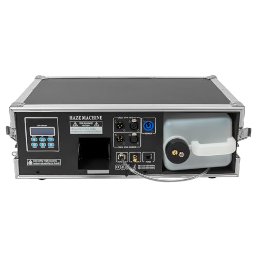 1500W Stage Haze Machine Indoor & Outdoor Use Quiet Low Lying DJ Fogger | High Output Haze Machine for Theatre Stage Show Halloween Wedding; 3L Water Tank Capacity; DMX & Remote Control; LCD Display - size: 1500W 3L