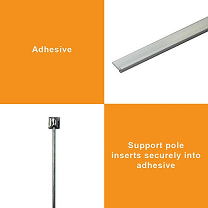 Mini Table Top Retractable Banner Stands – Fits 8.3in x 11.7in Banners - Includes 20 Banner Stands (Banners are not Included) - color: 20 Stands, size: Small