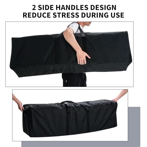 Urbanstand 52 inch Foldable Duffel Lock Zipper Travel Camp, Black - color: Black, size: 52 Inch