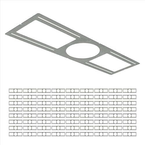 ASD 72 Pack New Construction Mounting Plate, 6 Inch Wafer Light Bracket - color: Symmetric 6", size: 72 Pack