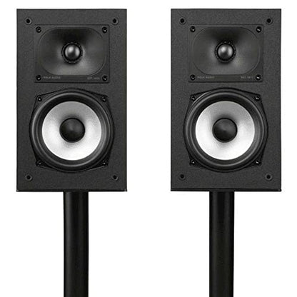 Polk Monitor XT15 Pair of Bookshelf or Surround Sound Speakers - Hi-Res Audio Certified, Dolby Atmos & DTS:X Compatible, 1" Terylene Tweeter & 5.25" Dynamically Balanced Woofer (Pair, Midnight Black) - style: Surround Speakers w/ 5.25" Woofer - Pair (XT15