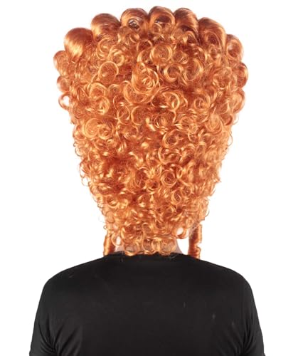 HPO Adult Women's Pumpkin Baroque French Revolution Queen Marry Wig, Best for Halloween, Flame-retardant Synthetic Fiber. - color: Golden Brown