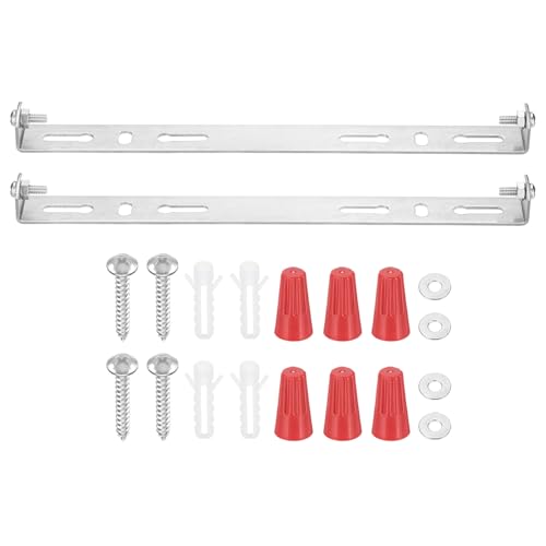 PATIKIL 200mm (7.9") Universal Light Fixture Mounting Bracket Kit, 2 Set Light Crossbar Ceiling Light Plate with Screw for Wall Lights Ceiling Lighting Pendant Chandelier - size: 200mm (7.9")