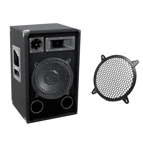 Surf Turtle 8 Inch Hexagonal Speaker Grill Cover | Black Plastic Honeycomb Hole Protective Mesh, Universal Car Audio Subwoofer Speaker Protection Cover