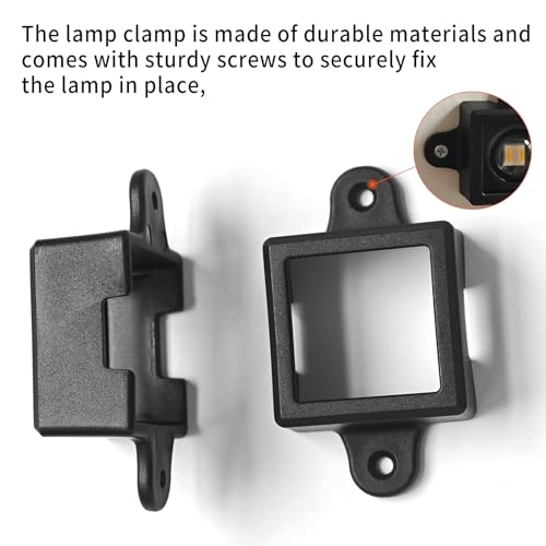 40 Set Light Clips Compatible with Govee Permanent Outdoor Lights Extension | for Govee H705A, B, C, H805 Outdoor Light Mounting Bracket Clips & Screws Not Compatible with Govee Pro Version Lights(Black) - size: 40 PCS Black for H705 H805