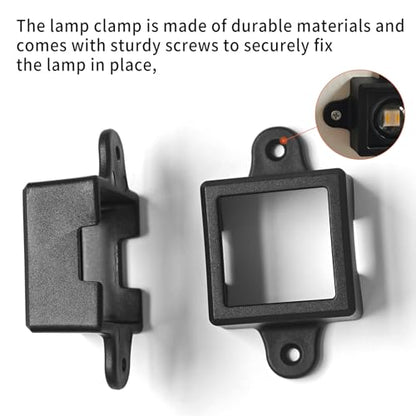 40 Set Light Clips Compatible with Govee Permanent Outdoor Lights Extension | for Govee H705A, B, C, H805 Outdoor Light Mounting Bracket Clips & Screws Not Compatible with Govee Pro Version Lights(Black) - size: 40 PCS Black for H705 H805