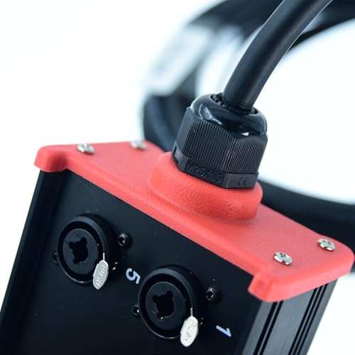 Arklove 6-Channel Low Profilemale XLR 1/4" TRS Female Send Sub Combo Splitter Snake Cable 100ft - size: 100ft