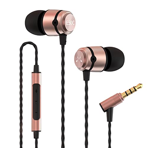 SoundMAGIC E50C Wired Earbuds, with Mic, in-Ear Monitor, 3.5mm Jack, Gold - color: Gold