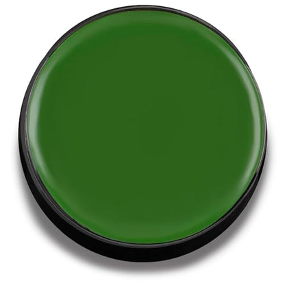 Mehron Makeup Color Cup Greasepaint - GREEN, Face & Body Paint | High-Pigment, Long-Wear Cream Face Paint Makeup for Theater, Halloween, Cosplay, & More. Cruelty Free & Made in the USA. - color: Green
