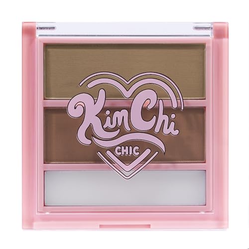 KimChiChic Beauty Kimbrowly Eyebrow Powder Duo with Brow Wax - color: 01 - Light
