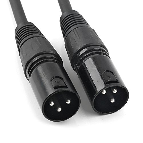 XLR Splitter Cable, 1 Female to 2 Male Patch Microphone Cable XLR Y Splitter Cable Balanced Splitter Cord (3 Pin Male to 1 Female)- 5 Feet - size: 5 Feet