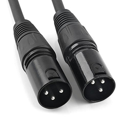 XLR Splitter Cable, 1 Female to 2 Male Patch Microphone Cable XLR Y Splitter Cable Balanced Splitter Cord (3 Pin Male to 1 Female)- 1.5 Feet - size: 1.6 Feet