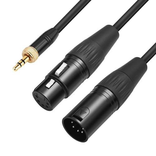-dmx-3.5C-1/2 Dmx 3.5mm Dmx Female Male 5 Pin to Stereo Jack Audio 3.5mm Male Dmx Connector 1 to 2 Cable 3.5mm to 2 Dmx