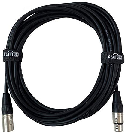 Gearlux XLR Microphone Cable, Fully Balanced, Male to Female, 10 Feet - Single Pack - size: 10 Ft, style: 1 Pack