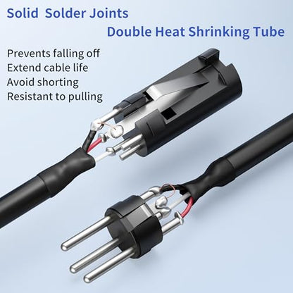 SMALL-EYE 5 Pin Female to 3 Pin Male DMX Adapter Cable 1ft 2-Pack - color: 5 Pin Female to 3 Pin Male