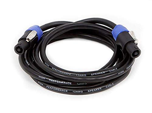 Jabra Monoprice NL4FC Female to NL4FC Female Speaker Twist Connector Cable - 50 Feet - Black, 12AWG, 2-Conductor, with Spring-Loaded Lock - size: 50 Feet
