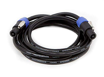 Jabra Monoprice NL4FC Female to NL4FC Female Speaker Twist Connector Cable - 50 Feet - Black, 12AWG, 2-Conductor, with Spring-Loaded Lock - size: 50 Feet
