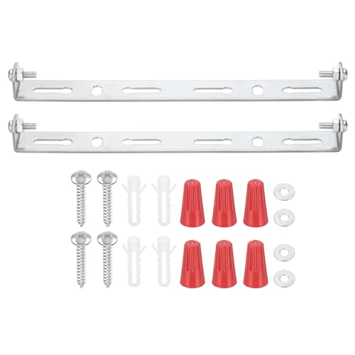 PATIKIL 165mm (6.5") Universal Light Fixture Mounting Bracket Kit, 2 Set Light Crossbar Ceiling Light Plate with Screw for Wall Lights Ceiling Lighting Pendant Chandelier - size: 165mm (6.5")