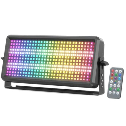 180W RGBW LED Wall Washer Light, 270 RGB +180 White LEDs Stage Strobe Light with Remote, DMX512 Sound Activated for Church VBS Wedding Party KTV Halloween Haunted House Rental Event