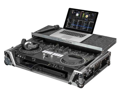 ODYSSEY FRDDJREV5GPW1U Pioneer DJ DDJ-REV5 1U Flight Case with Wheels - size: 34.25" x 22" x 9.75"