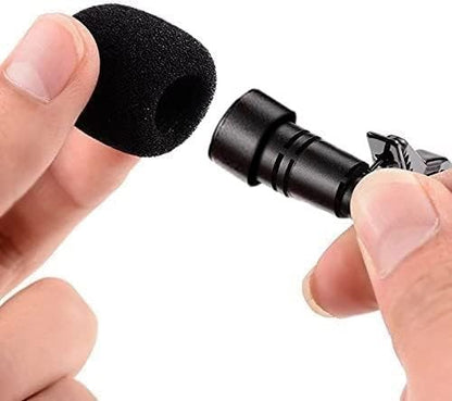 Lavalier Clip on Microphone, Portable Lav Mic for Android Smartphone Camera Podcast Laptop, Hands Free Recording Mic for YouTube,Interview,Video (3 Packs)