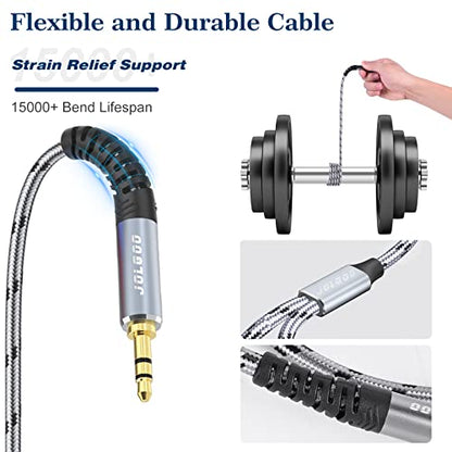 JOLGOO Dual XLR Female to 3.5 mm TRS Stereo Microphone Cable, 2 XLR Female to 1/8 inch TRS Stereo Y Splitter Patch Cable, 6.6 Feet - size: 6.6 Feet, style: Dual XLR Female to 3.5 mm