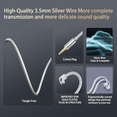 in Ear Monitor Headphones Hybrid 1BA+1DD HiFi Deep Bass IEM Earphones White - color: QT820-White no Mic